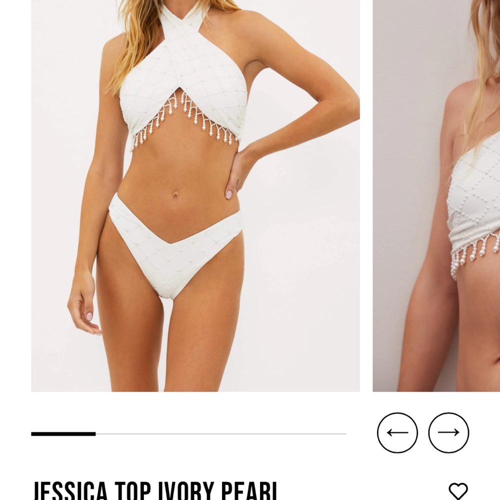 Beach Riot Jessica Top Ivory Pearl size Medium NEVER WORN